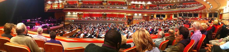 Photo of audience at Symphony Hall for Buena Vista Social Club
