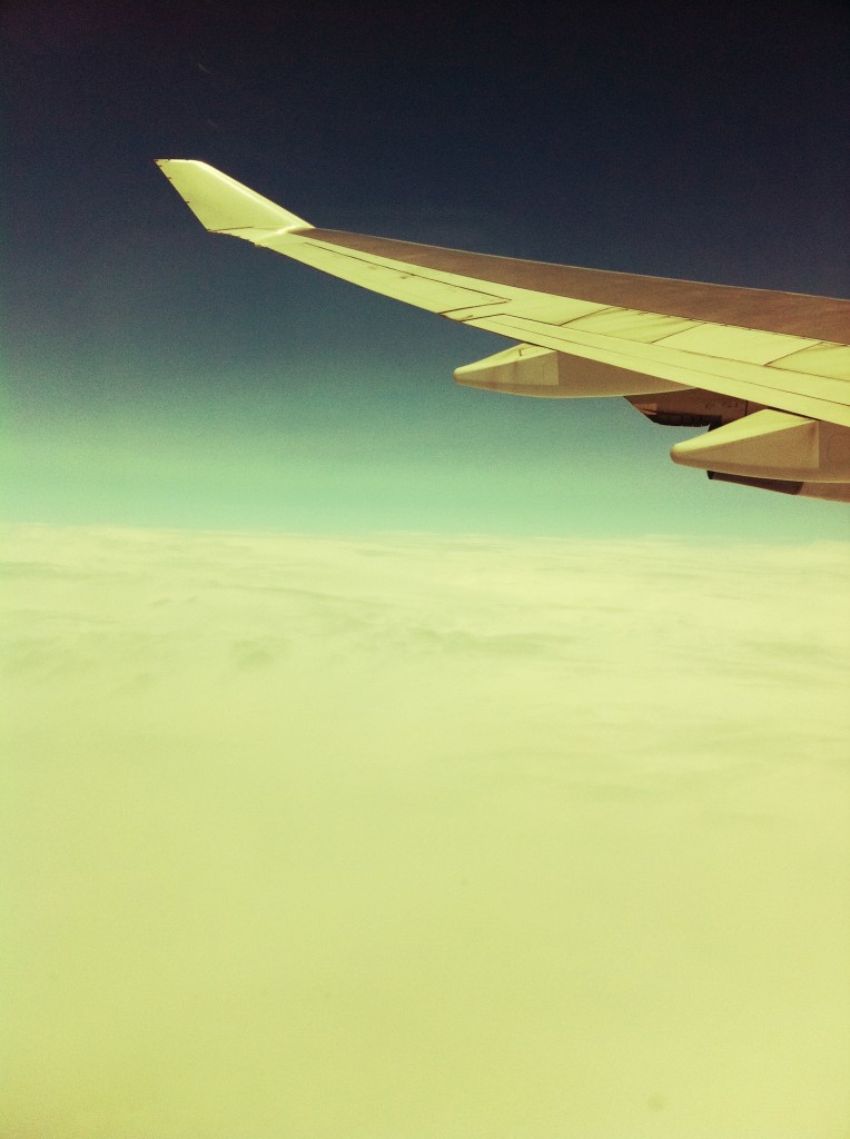 Photo through airplane window