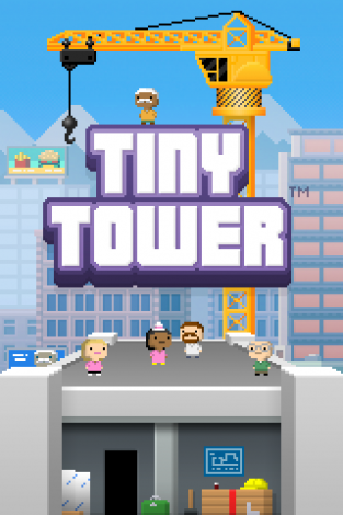 Screenshot of Tiny Tower's loading screen
