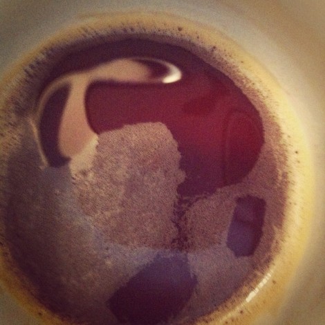 My coffee is totally trying to have a...