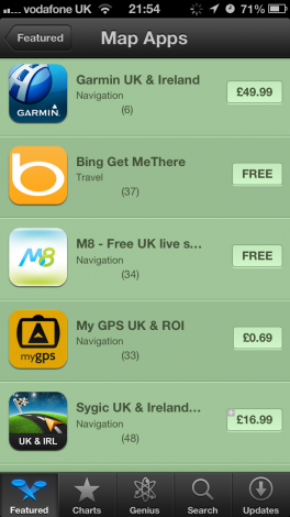 Apple is suggesting Bing maps as an...